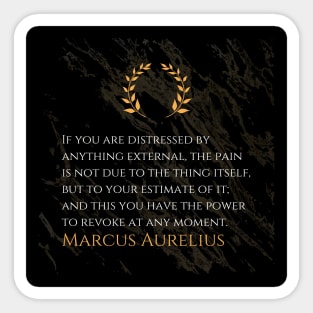 Marcus Aurelius's Wisdom: The Power of Perspective Sticker